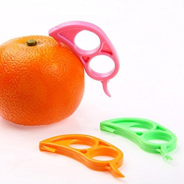 4pcs Orange Opener Cutter Plastic Citrus Peeler Random Delivery