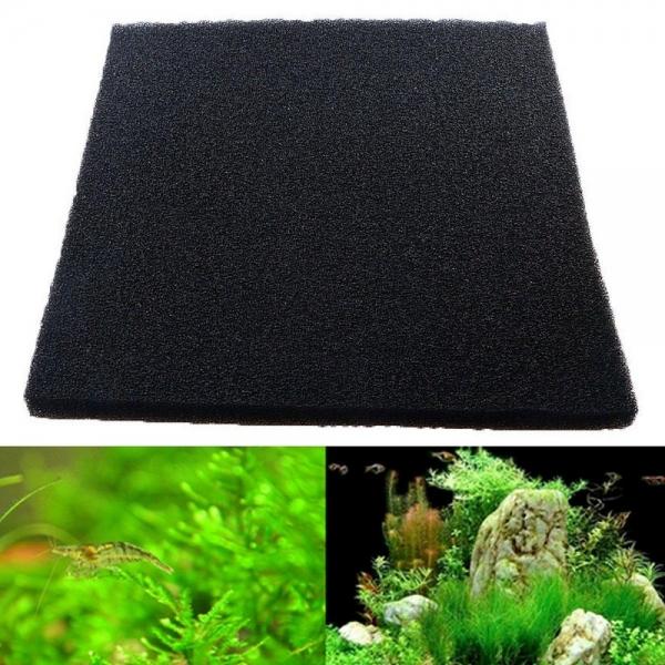 50x50x2cm Black Aquarium Biochemical Cotton Filter Foam Fish Tank Sponge Pads - Micropore