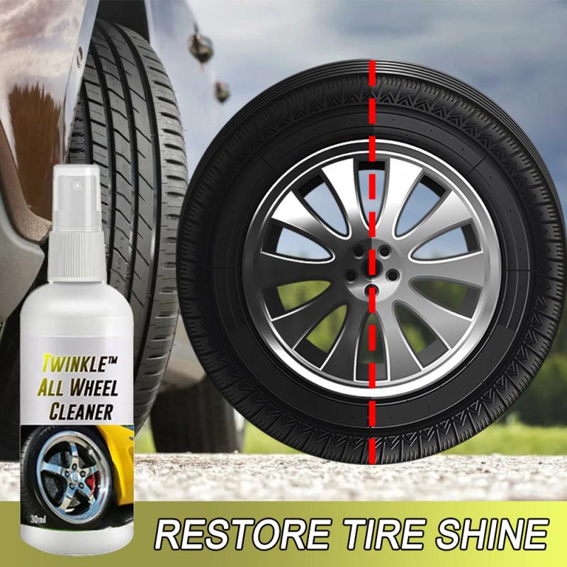 30ml Wheel Cleaner Car Motorcycle Tire Cleaning Spray Car Tire Shine Agent Car Wheel Tire Cleaning Agent Car Wheel Care Wash