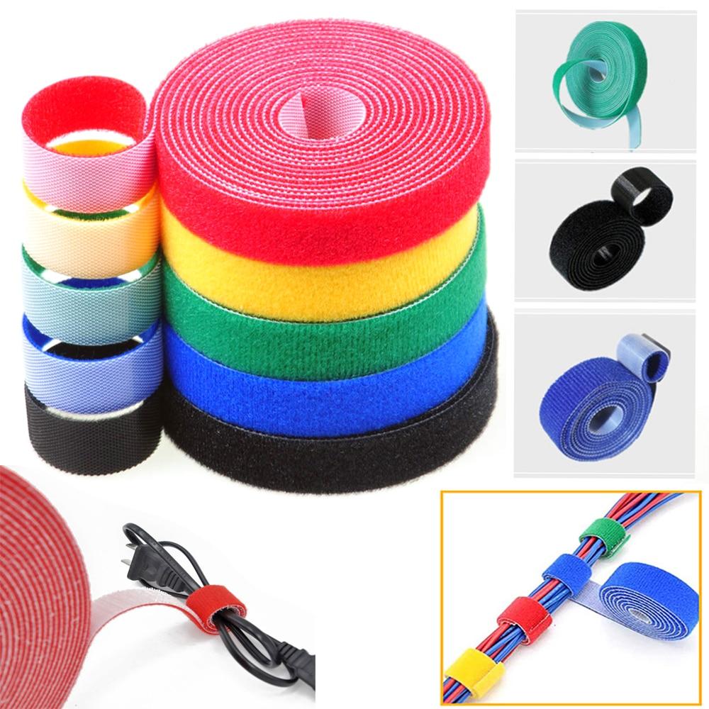 5Meter/Roll 15/20mm Color Velcros Self Adhesive Fastener Tape Reusable Strong Hooks Loops Cable Tie Magic tape DIY Accessories