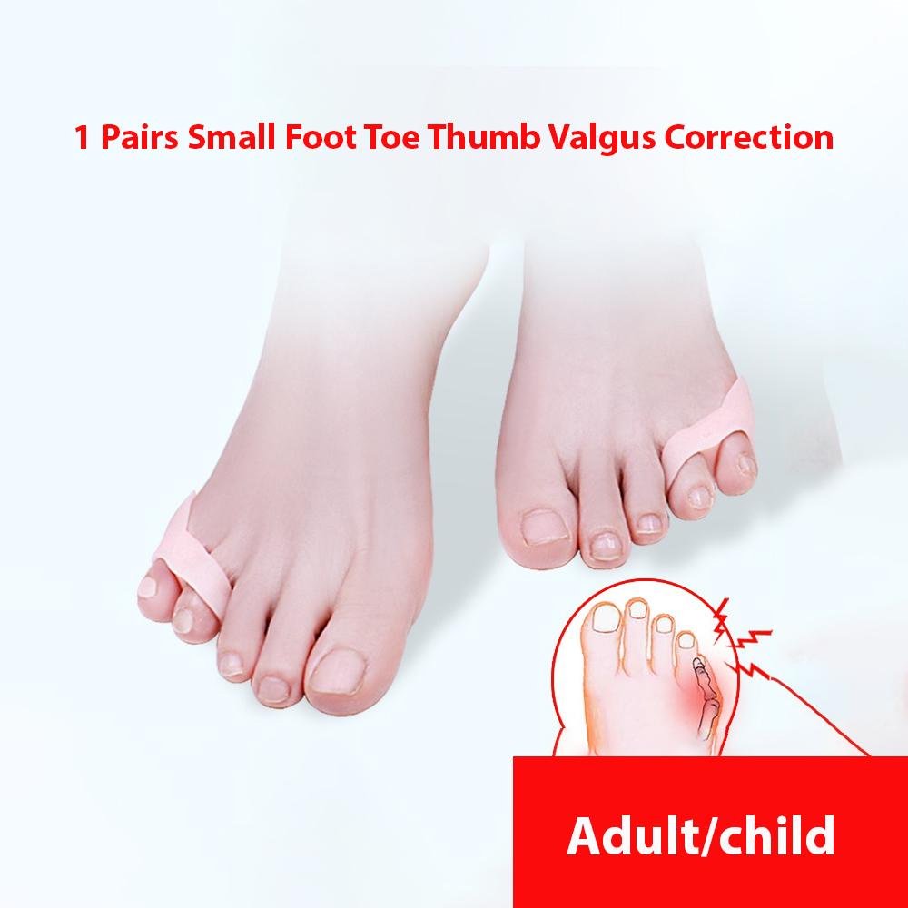 1Pair Silicone Toe Separator Correction Toe Protectiony Thumb Valgus Orthosis Foot Care Tool Straightener Spreader Haluksy