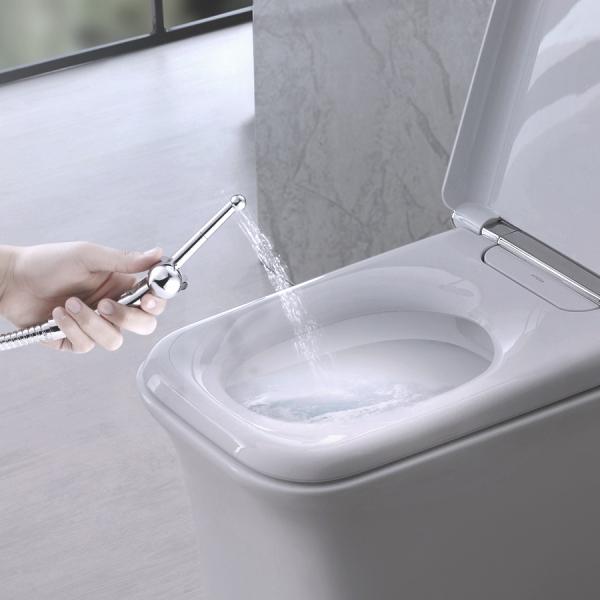 7-Hole Handheld Bidet Shower Sprayer Toilet Seat Cleaner Bathroom Hygiene Faucet Silver