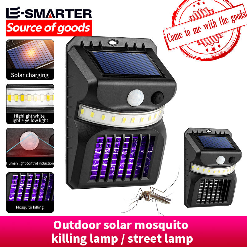 Outdoor Solar Lamp Waterproof Ultra Wide Lighting Solar Mosquito Killer Human Induction Motion Sensor Yard Wall Lights