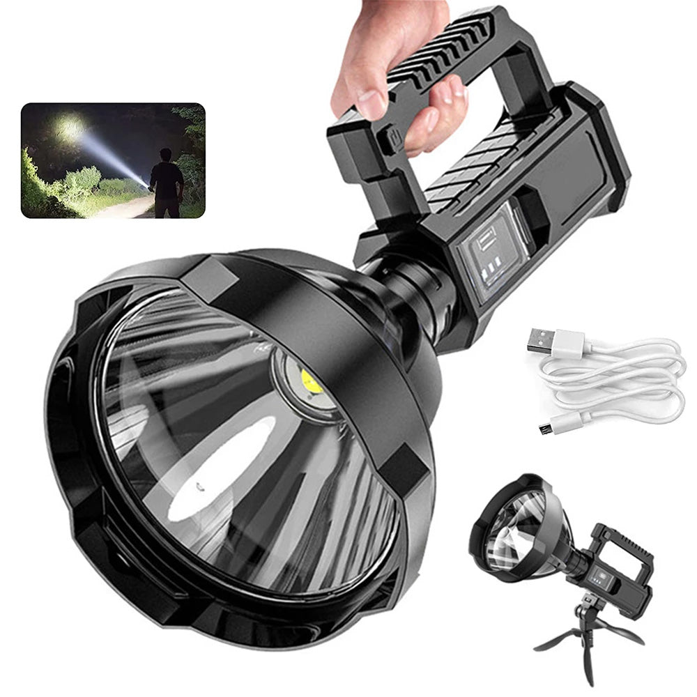 100000lm High Power LED Portable Spotlights Powerful LED Flashlight 4 Modes Work Light With P50 Lamp Bead Searchlight USB Rechargeable