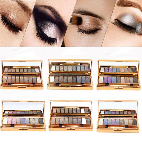 9 Colors Eye Makeup Dazzling Shimmer Eyeshadow Palette #5