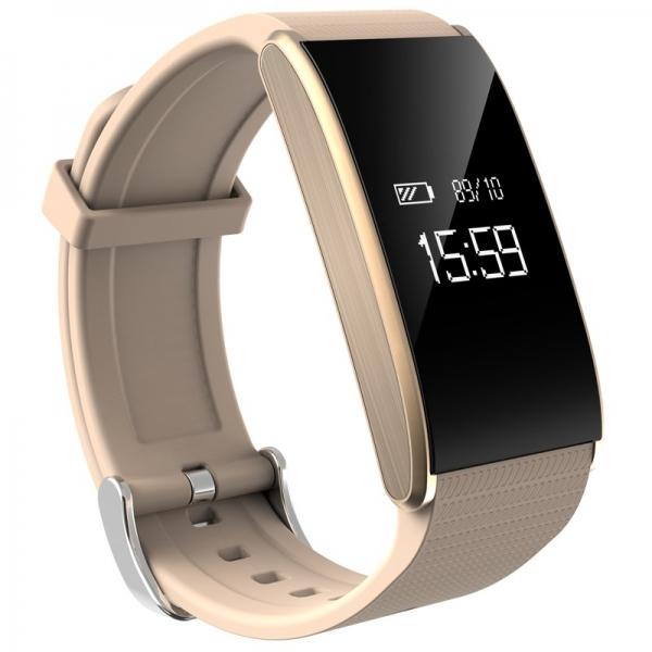 A58 Smart Bracelet Blood Pressure Health Tracker Heart Rate Sports Watch Golden