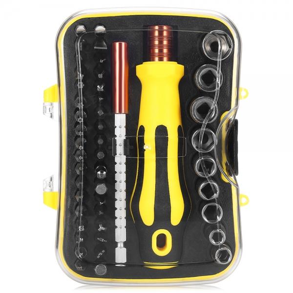 AC-32 46-piece Multi-function Combination Screwdriver Set / Disassemble Tool Yellow