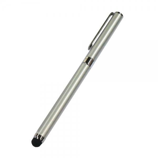 10pcs AT-22 Universal Touch Screen Handwriting Dual Pen Silvery