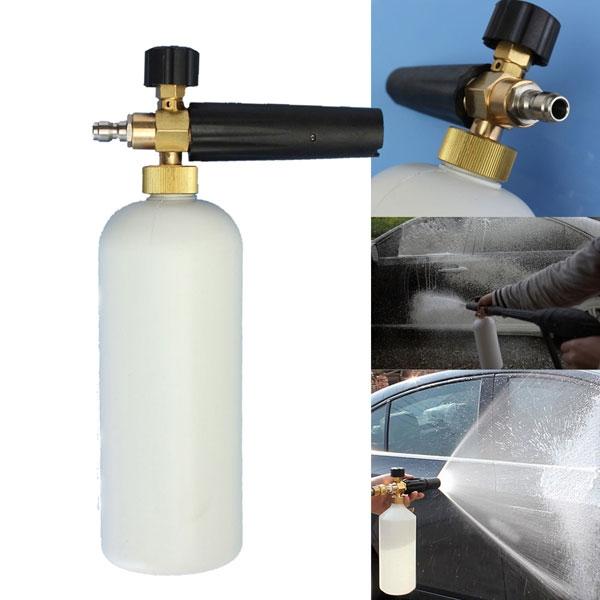 Adjustable Snow Foam Lance Generator Car Wash Sprayer Soap Bottle 1L