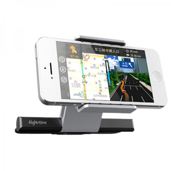 Alightstone Universal 360-Degree Rotation CD Slot Car Phone Mount Holder for 3.5-5.5inch Cellphone Black & Silver