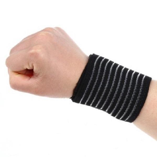 Aolikes Wrist Knee Elbow Arm Support Wrap Band Strap 40cm Black - stringsmall