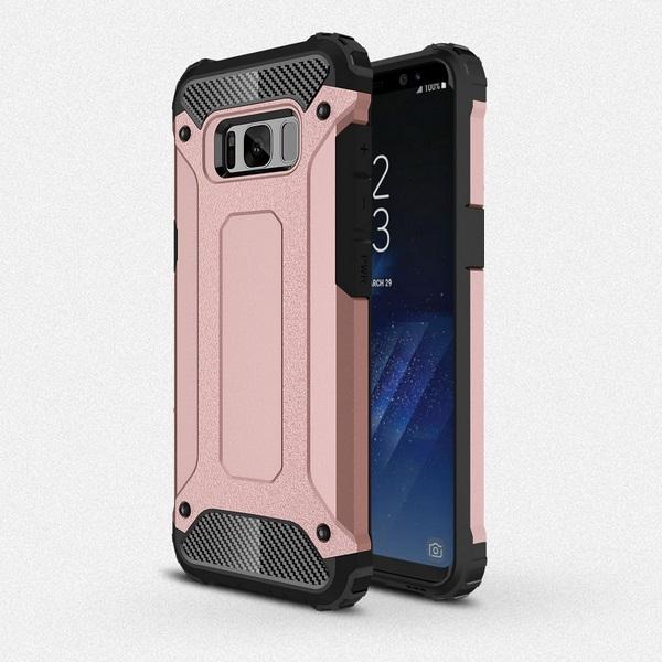 Armour PC+TPU Dual Layered Protection Shockproof Back Cover Case Rose Golden