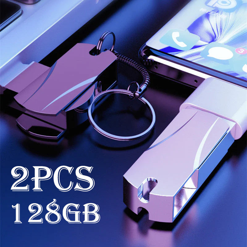 128GB USB Flash Drive Metal Waterproof Large Capacity USB 3.0 High Speed Mobile USB Pendrive Pen Drive