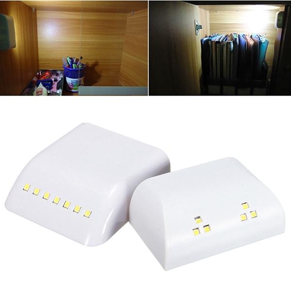 6 LED PIR Motion Sensor Wireless Cabinet Wardrobe Lamp White