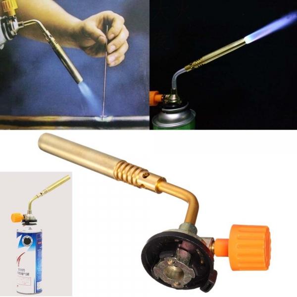 Brass Butane Gas Blow Torch Flamethrower Burner Tool Flame Gun