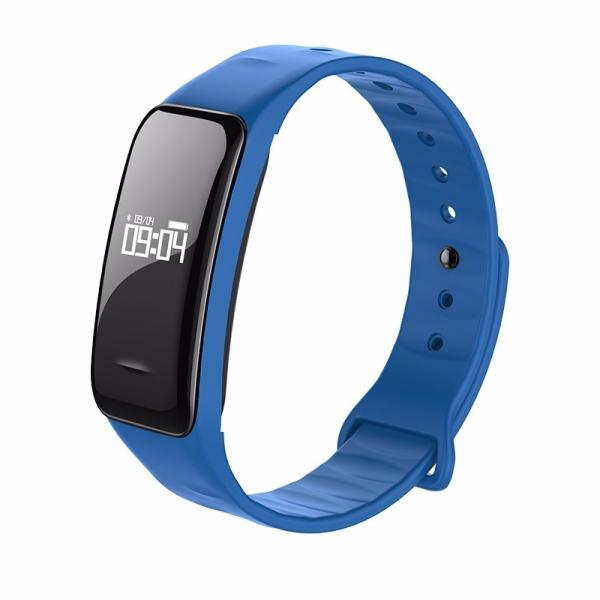 C1 Blood Pressure Oxygen Heart Rate Pedometer Smart Bracelet for Android IOS Blue