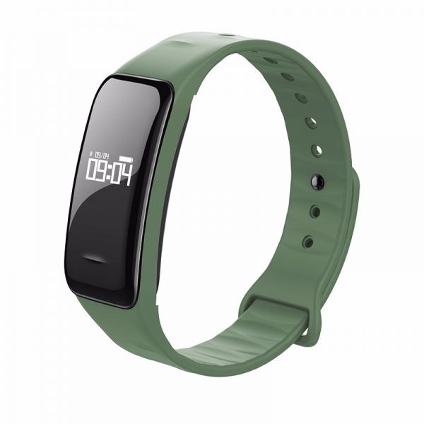 C1 Blood Pressure Oxygen Heart Rate Pedometer Smart Bracelet for Android IOS Green