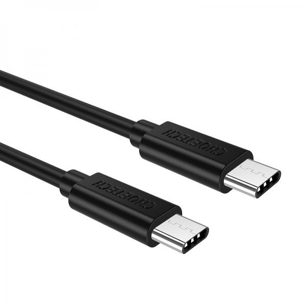 CHOETECH USB 3A Type-C to USB-C Data Sync Quick Charge Cable Black