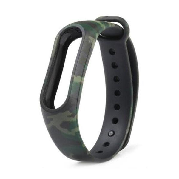 Camouflage Pattern Replacement Watch Strap for Xiaomi Mi Band 2 Camouflage Green
