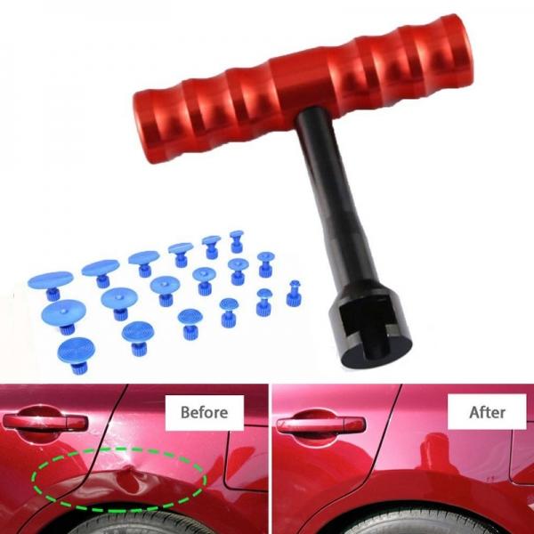 Car Dent Repair Puller Paintless Removal T-Handle Bar Tool with 18 Tabs
