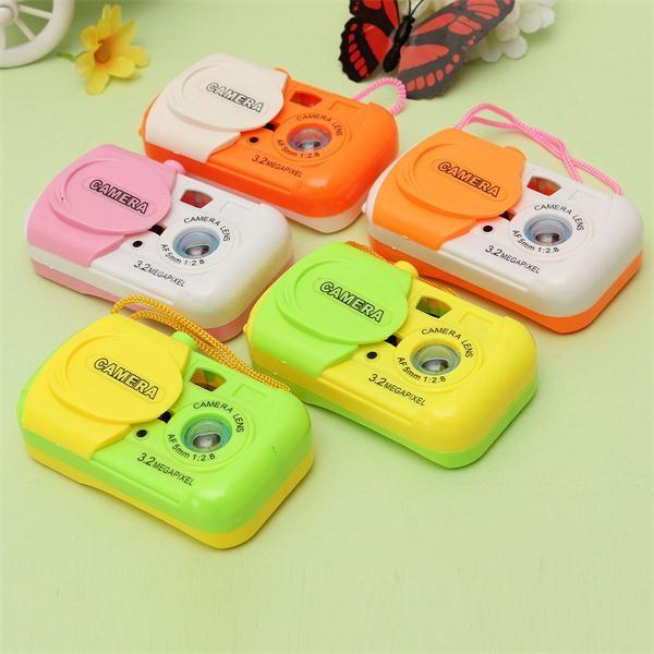 Children Baby Learning Educational Toy Projection Gadget Button Simulation Plastic Camera Model Funny Gift Random Color