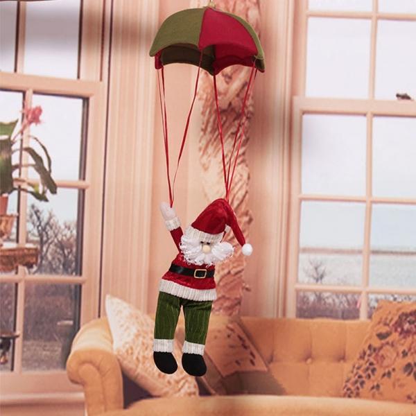 Home Ceiling Decoration Santa Claus Hanging Pendant Red & Green