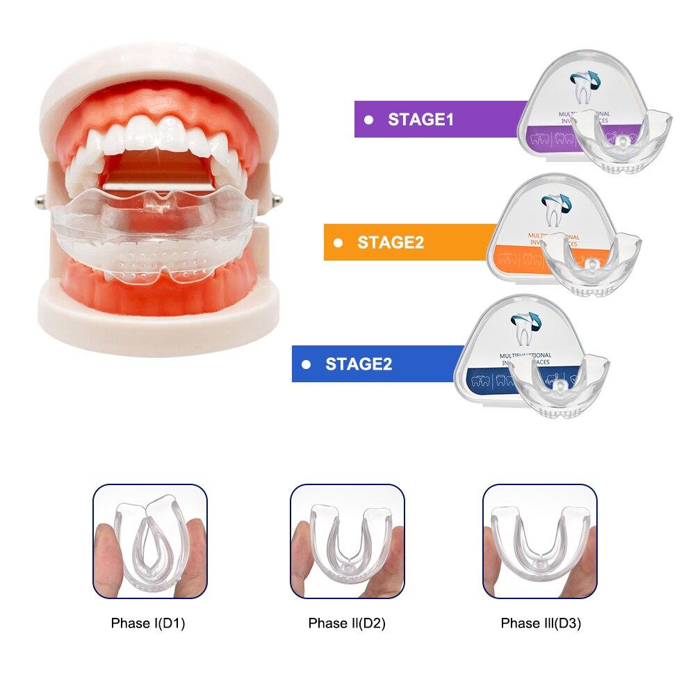 Dental Appliance Tooth Orthodontic Braces Night Time Invisible Orthodontic Trainer Physical Correction Upgraded 4D Alignment Braces Mouthpiece 