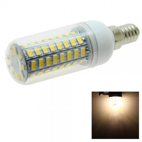 E14 LED Corn Lamp Bulb 72-SMD 12W 920LM 3500K Warm White Light 110V