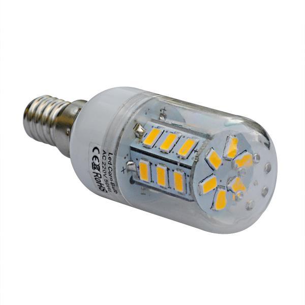 LED Corn Lamp Bulb E14 4W 24-SMD 5730 500LM 6500K Light AC220V - Warm White