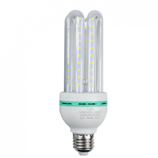 E27 16W LED U Shape Energy Saving Light Corn Lamp Bulb - Warm White