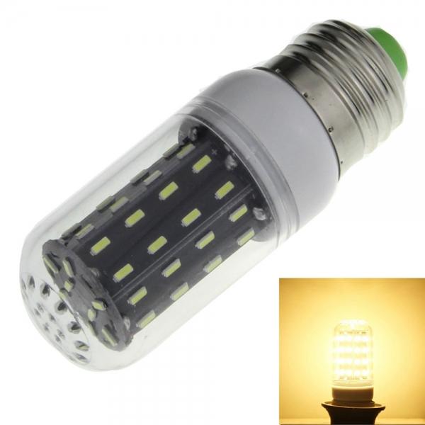 E27 7W 700lm 3000K Warm White Light 56-SMD 4014 LED Corn Lamp Bulb (AC 220-240V)