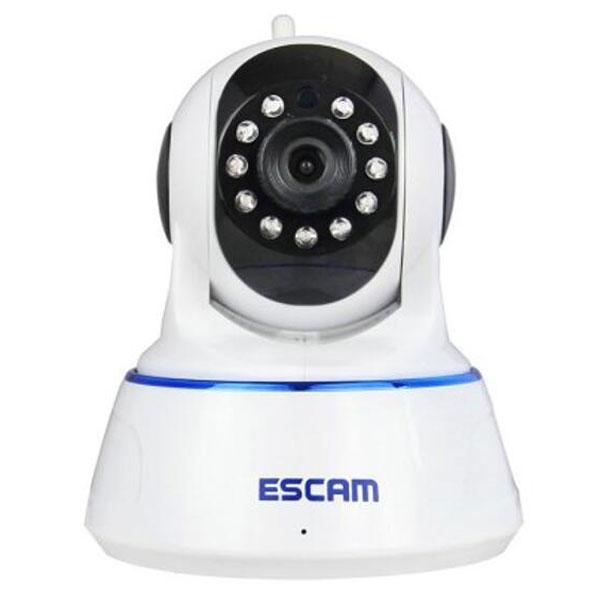 ESCAM QF002 WIFI 720P P2P Night Vision IP Camera EU Plug White