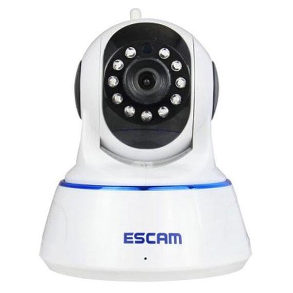 ESCAM QF002 WIFI 720P P2P Night Vision IP Camera US Plug White
