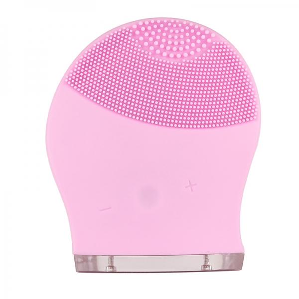 Electric Face Washing Machine Soft Silicone Facial Brush Cleanser Massage - Pink