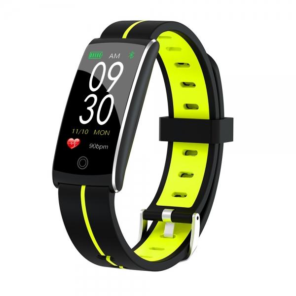 F10+ Waterproof Bluetooth Sleep Heart Rate Blood Pressure Oxygen Monitoring Fitness Tracker Smart Bracelet Wristband for IOS 8.0 Android 4.4 & above - Green