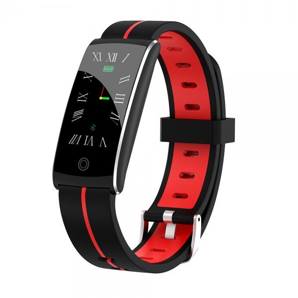 F10+ Waterproof Bluetooth Sleep Heart Rate Blood Pressure Oxygen Monitoring Fitness Tracker Smart Bracelet Wristband for IOS 8.0 Android 4.4 & above - Red