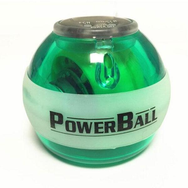 Fitness Body Building Odometer Booster Power LED Wrist Ball Grip Round Ball Green