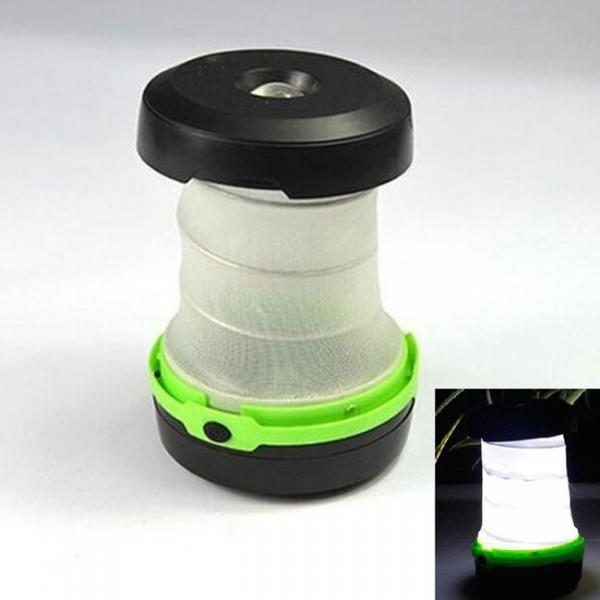 Foldable Mini LED Camping Lights Outdoor Waterproof Night Lighting Fishing Hiking Lamp Green