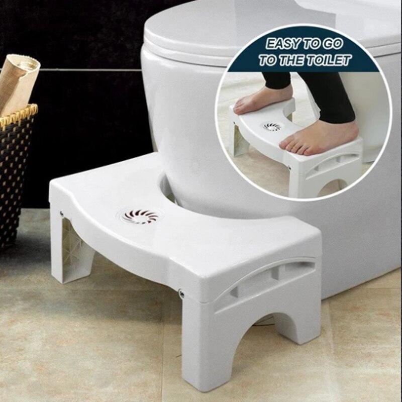 Folding/Assembled Toilet Stool Bathroom Stool Toilet Step Stool Comfortable Squat Auxiliary Stool Suitable for All toilets