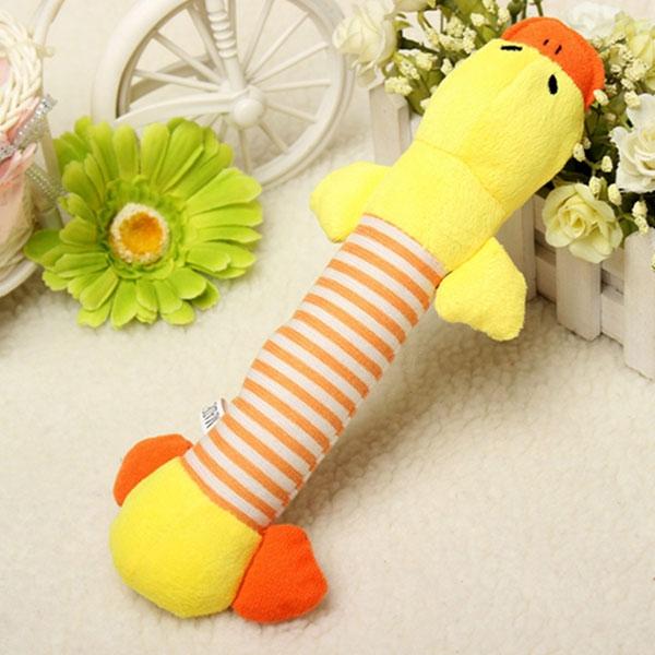 Plush Pet Squeaky Sound Chew & Play Toys for Cat Dog - Duck