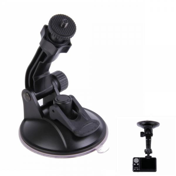 H028 360-degree Rotation Super Powerful Car Suction Cup Mount for Camera / GPS / DV Black
