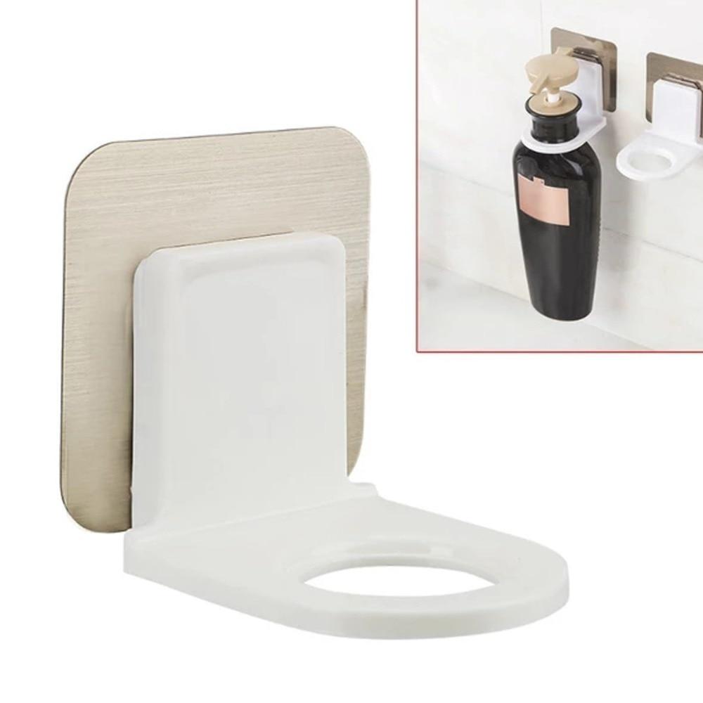 2PCS/4PCS  Shower Gel shampoo Brush Holder Dispenser Organizer Strong Suction Cup Wall Mounted Rack Hooks Bathroom Accessories #2F
