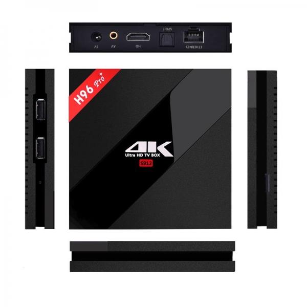 H96 PRO+ Android 6.0 Amlogic S912 Octa Core 3GB RAM 32GB ROM TV Box Black AU Plug 220V