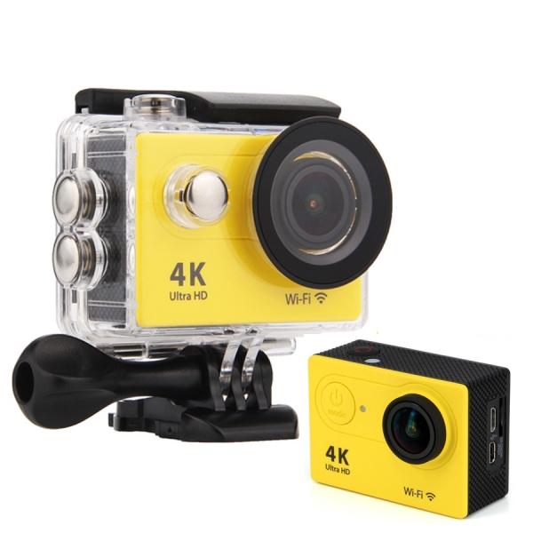 H9R WiFi Sports Action Camera 4K Ultra HD 170Â°Wide Angle Yellow US Plug - stringsmall