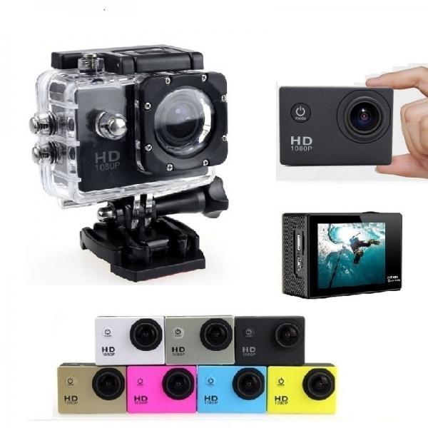 HD Mini Water-proof Sport Camera 2.0inch 1080P Loop Recording 170° Wide Angle LCD Screen Anti-shake Motion Detection Car Video Recorder Car DVR Camera