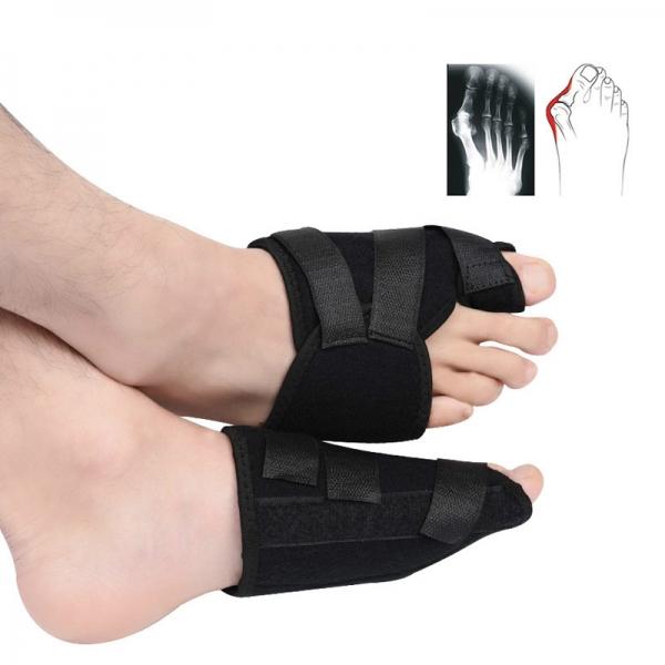 Hallux Valgus Correction Tape Ectropion Toe Separator Outer Orthotics Foot Care Tool Black L - stringsmall