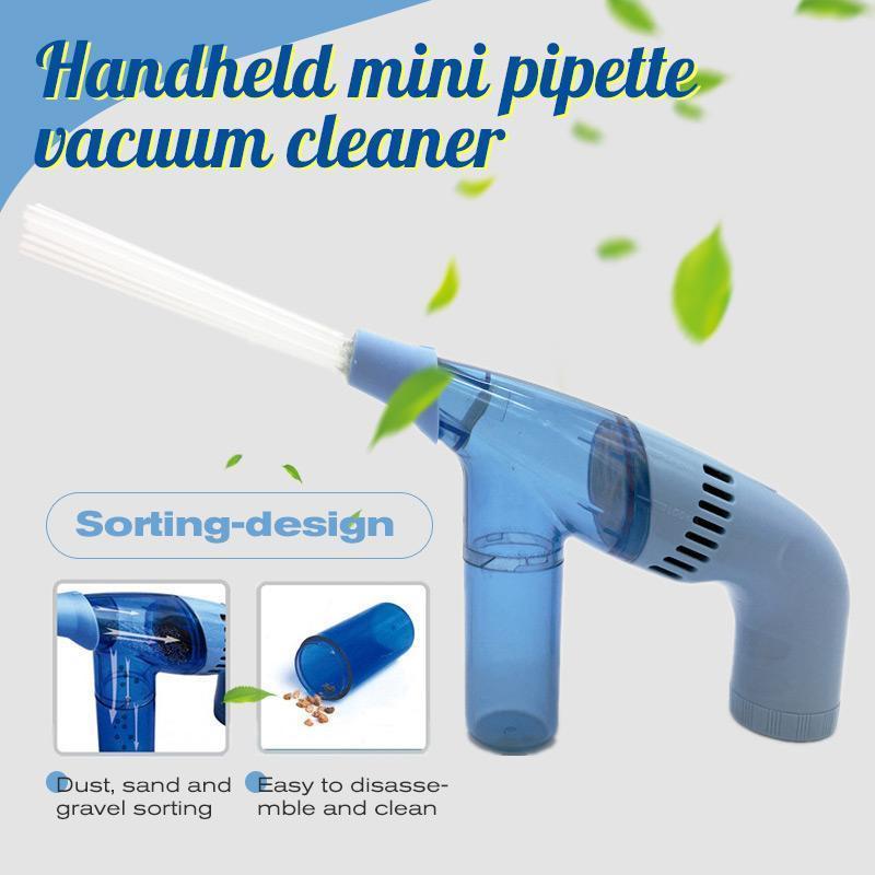 Handheld mini pipette vacuum cleaner