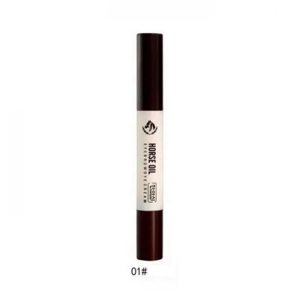 Horse Oil Waterproof No Shading Eyebrow Dye Mascara Eyebrow Pencil 01# Brown