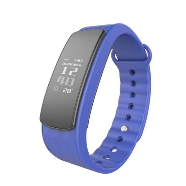 IWOWN i3HR Bluetooth 4.0 Smart Bracelet Watch with Sleep Monitor Step Calorie Counter Sedentary Reminder - Blue