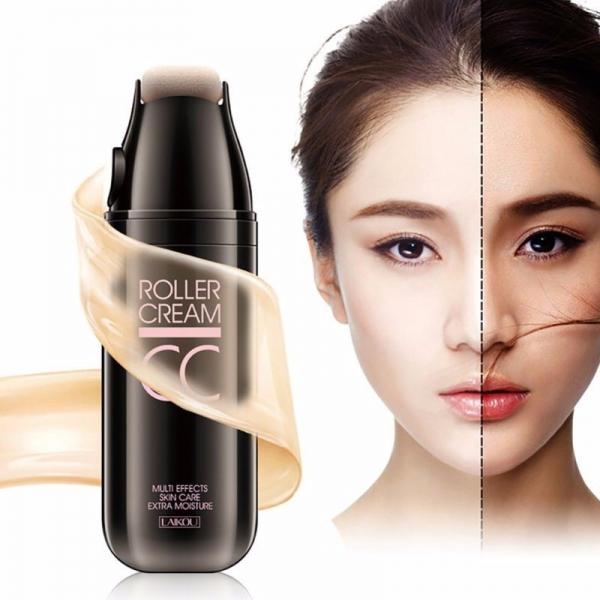Laikou Roller CC Cream Nude Makeup Concealer Strong Moisturizing Liquid Foundation BB Cream Ivory Color
